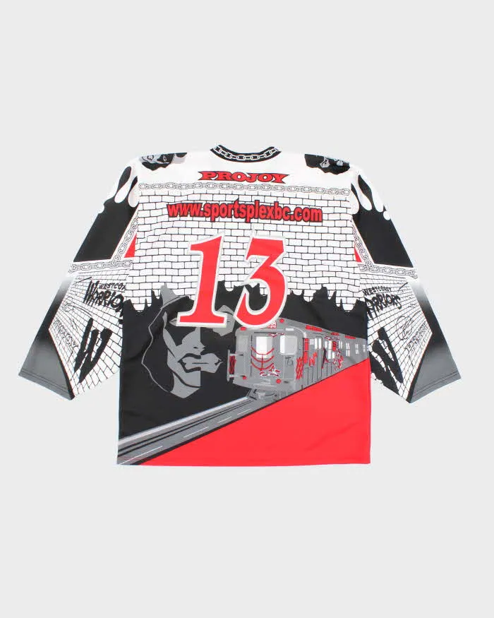 Vintage 90's West Coast Warriors Graphic Printed Hockey Jersey - XL sold by Rokit product image thumbnail 2