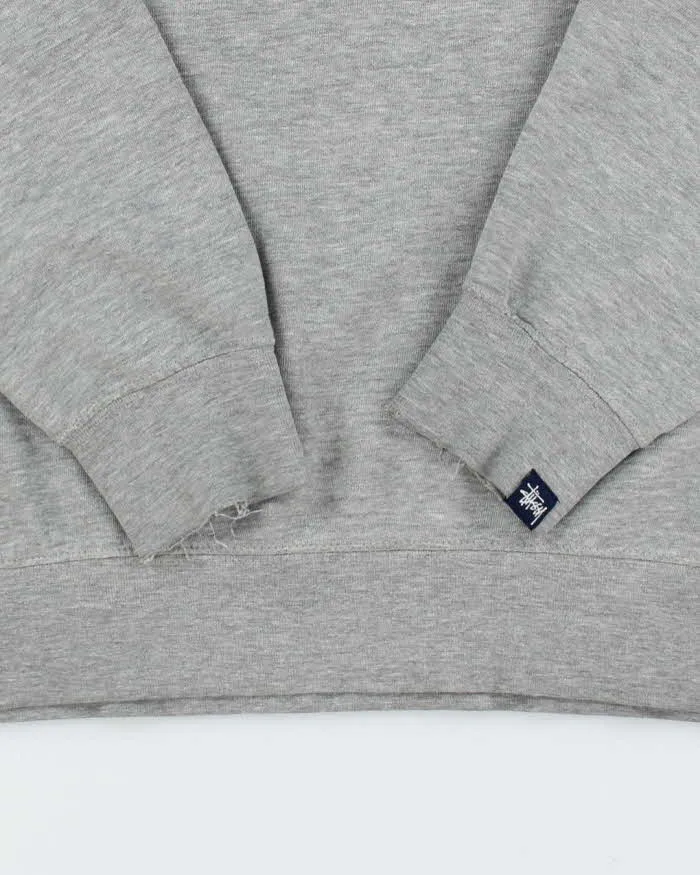 Vintage 2000's Stussy Pencil Graphic Sweatshirt - S sold by Rokit product image thumbnail 4