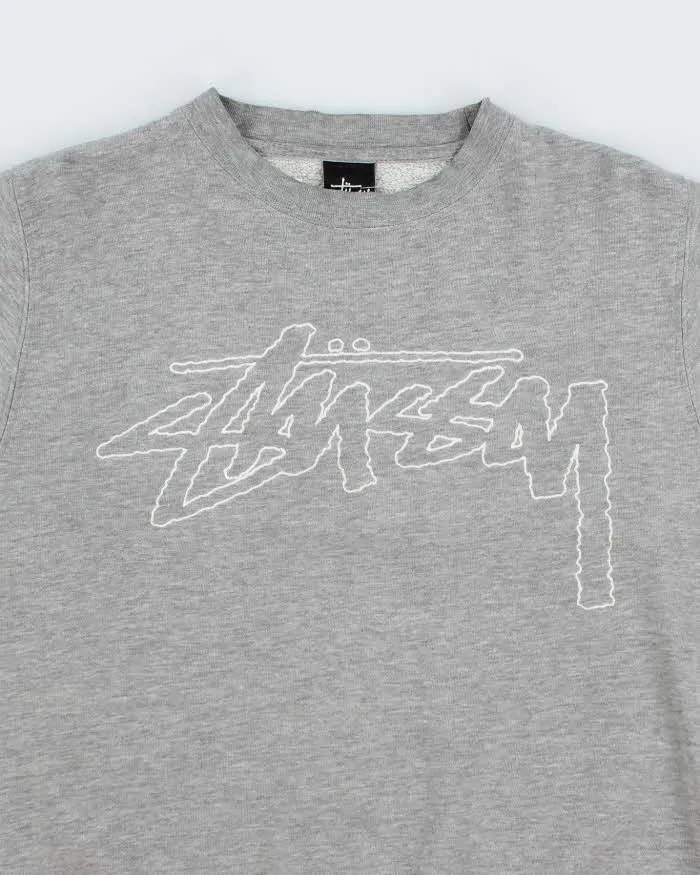 Vintage 2000's Stussy Pencil Graphic Sweatshirt - S sold by Rokit product image thumbnail 3
