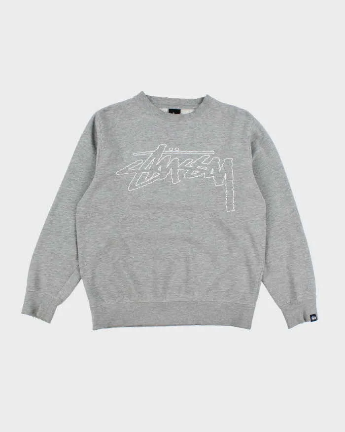 Vintage 2000's Stussy Pencil Graphic Sweatshirt - S sold by Rokit