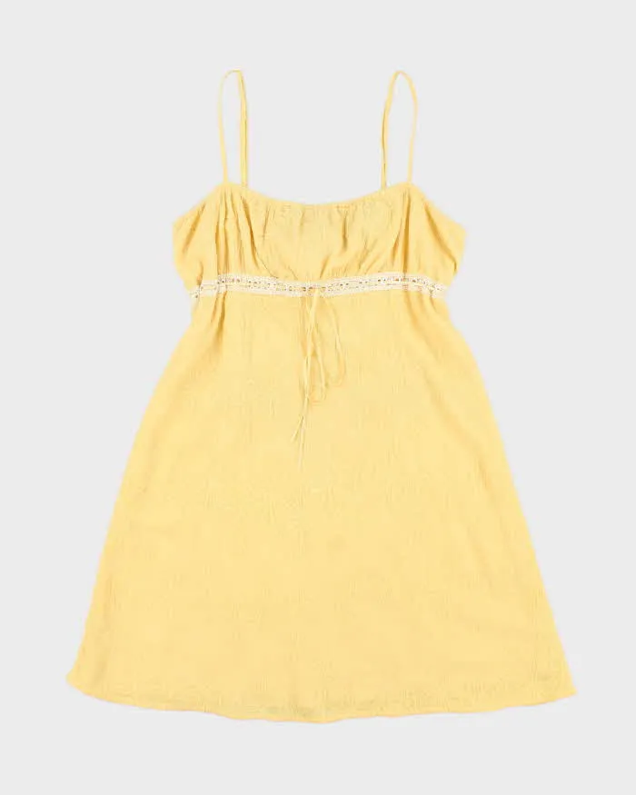 Vintage Y2k 00s Oasis Yellow Dress - M sold by Rokit