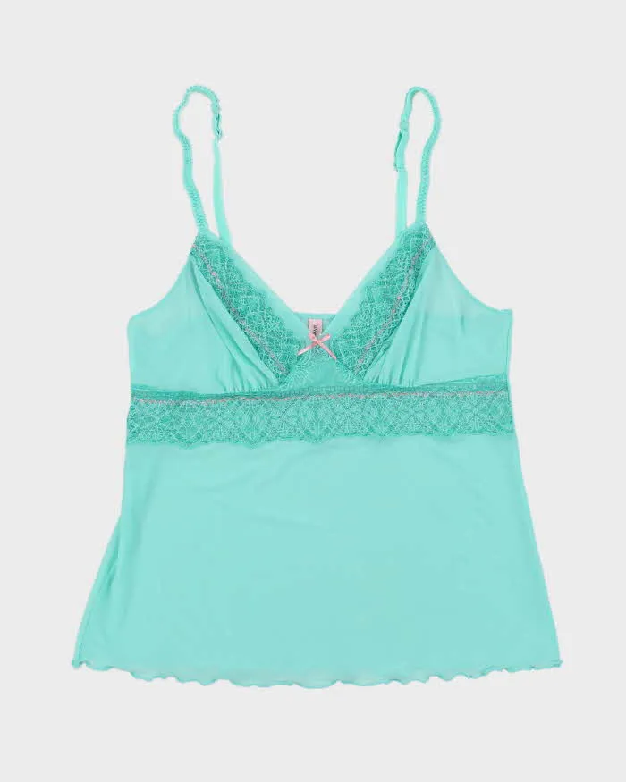 Vintage Y2k 00s La Vie En Rose Mesh Cami - S sold by Rokit