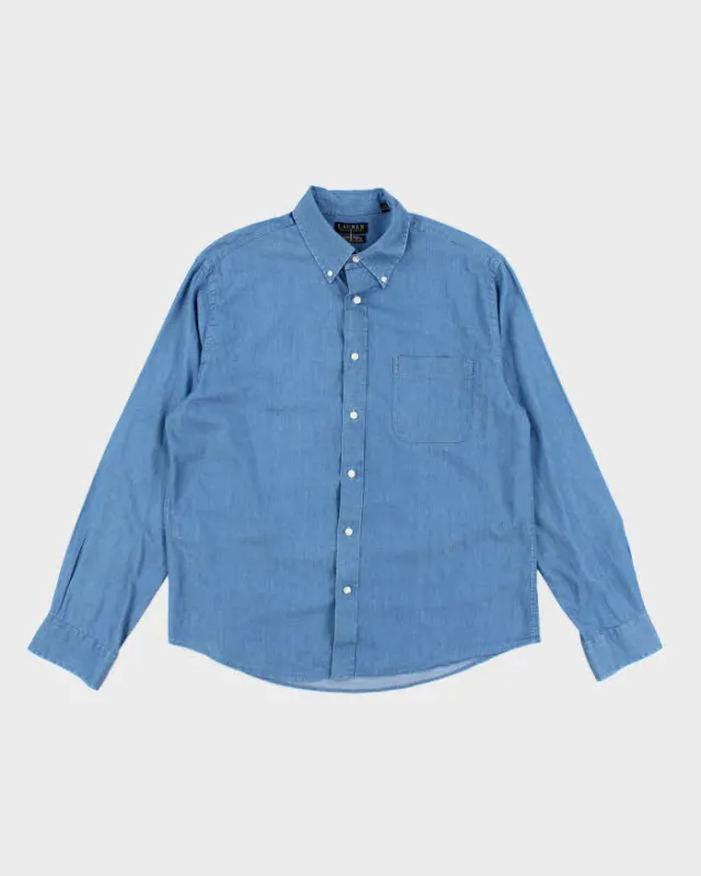 Vintage Ralph Lauren Light Weight Denim Shirt - L sold by Rokit
