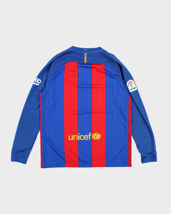Nike Barcelona 2016/17 Home Long-sleeve Football Jersey - L sold by Rokit product image thumbnail 2