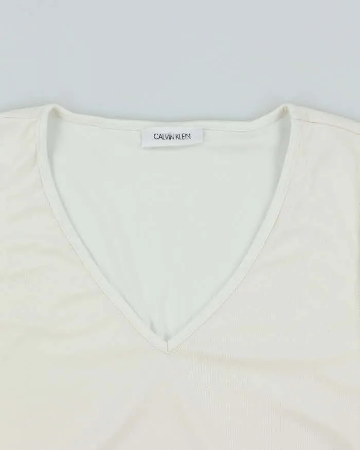 Vintage Y2k 00s Calvin Klein Mesh Slinky Top -M sold by Rokit product image thumbnail 3