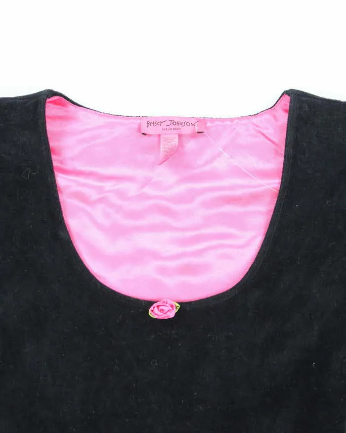 Vintage 90s 00s Betsey Johnson Velvet Blouse - L sold by Rokit product image thumbnail 3