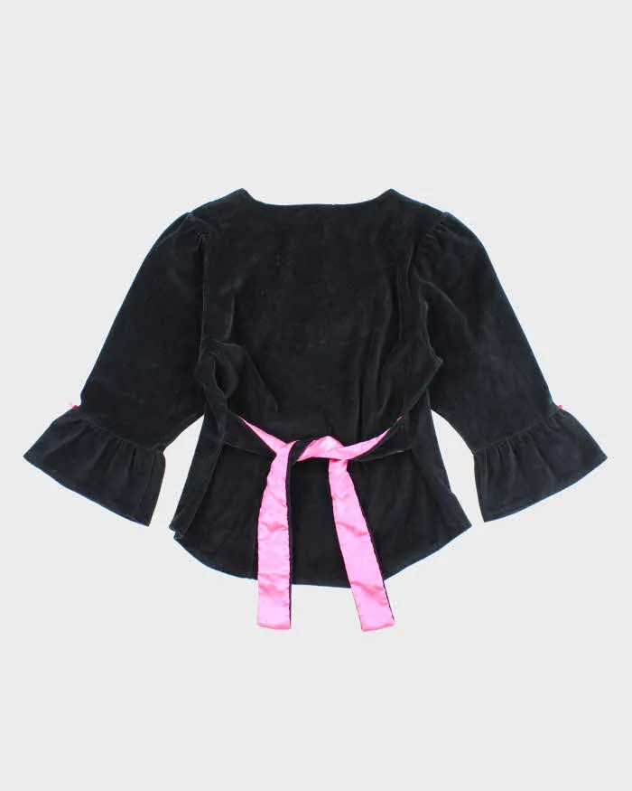 Vintage 90s 00s Betsey Johnson Velvet Blouse - L sold by Rokit product image thumbnail 2