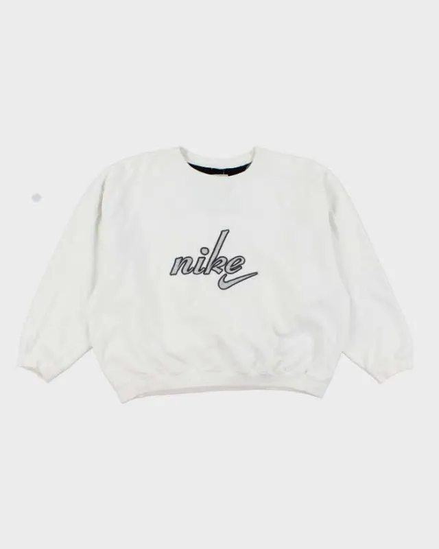 Vintage Y2K Nike Embroidered Logo Boxy Sweatshirt - M sold by Rokit