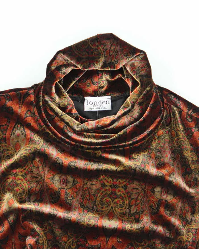 Vintage 90s Jonden Velvet Sleeveless Top - M sold by Rokit product image thumbnail 3