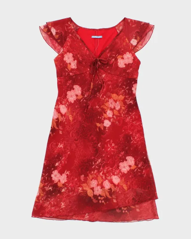 Vintage 90s Smart Set Floral Dress - M made by Rokit