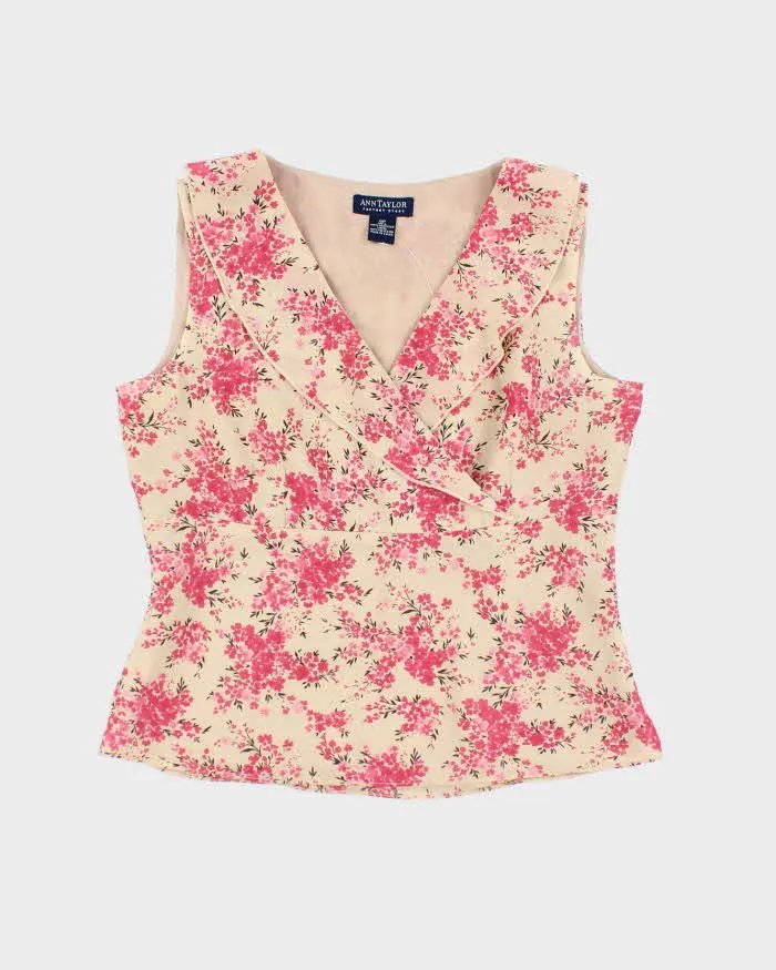 Vintage Ann Taylor Floral Top - M sold by Rokit