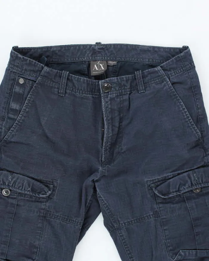 Vintage 2000's Armani Exchange Slim Fit Faded Cargo Trousers - W32 L29 sold by Rokit product image thumbnail 3