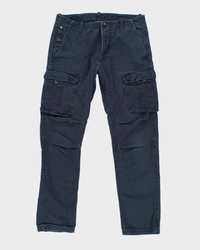 Vintage 2000's Armani Exchange Slim Fit Faded Cargo Trousers - W32 L29 sold by Rokit