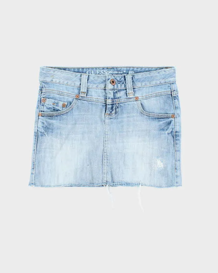 Vintage Y2k 00s Guess Denim Mini Skirt - XS sold by Rokit