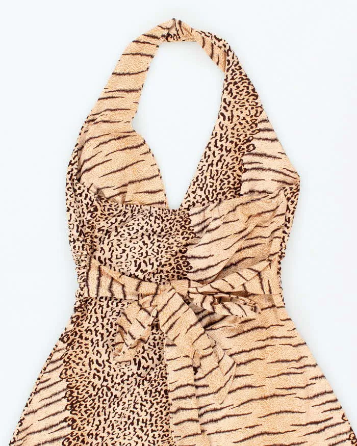 Vintage Y2k 00s Niche Animal Print Halter Dress - XS sold by Rokit product image thumbnail 5