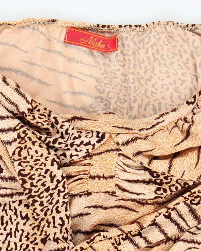 Vintage Y2k 00s Niche Animal Print Halter Dress - XS sold by Rokit product image thumbnail 4