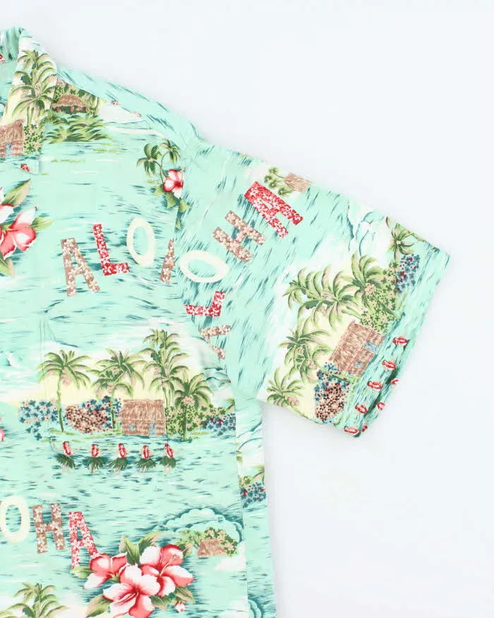 Vintage 90s Hilo Hatties Hibiscus Flower Pattern Hawaiian Shirt - L sold by Rokit product image thumbnail 4