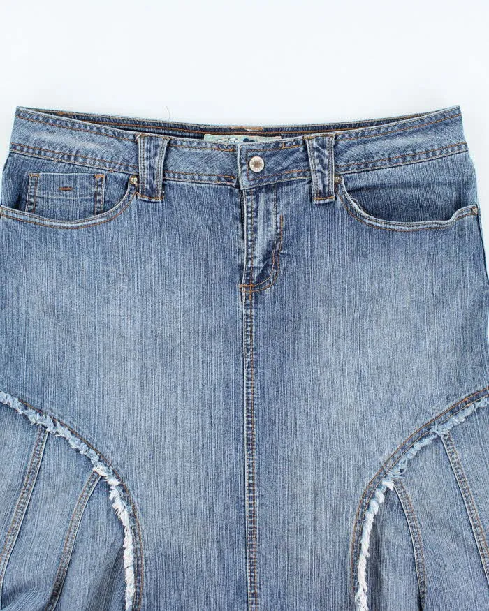 Vintage Y2k 00s Jolt Flare Denim Skirt - L sold by Rokit product image thumbnail 3