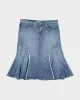 Vintage Y2k 00s Jolt Flare Denim Skirt - L sold by Rokit