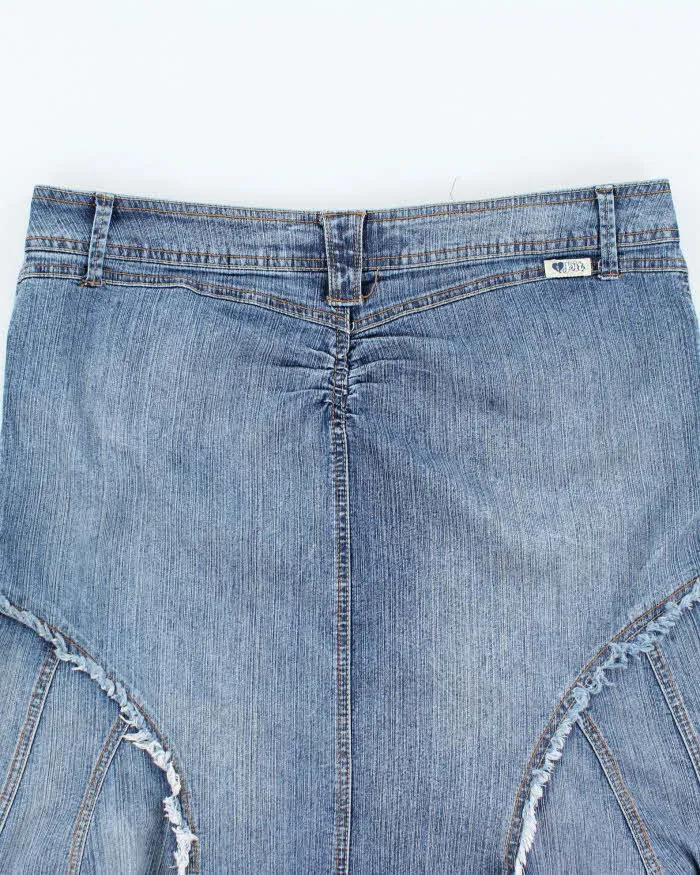 Vintage Y2k 00s Jolt Flare Denim Skirt - L sold by Rokit product image thumbnail 4