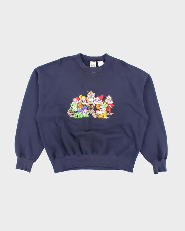 Vintage 90's Disney Snow White and the Seven Dwarfs Embroidered Sweatshirt - L sold by Rokit