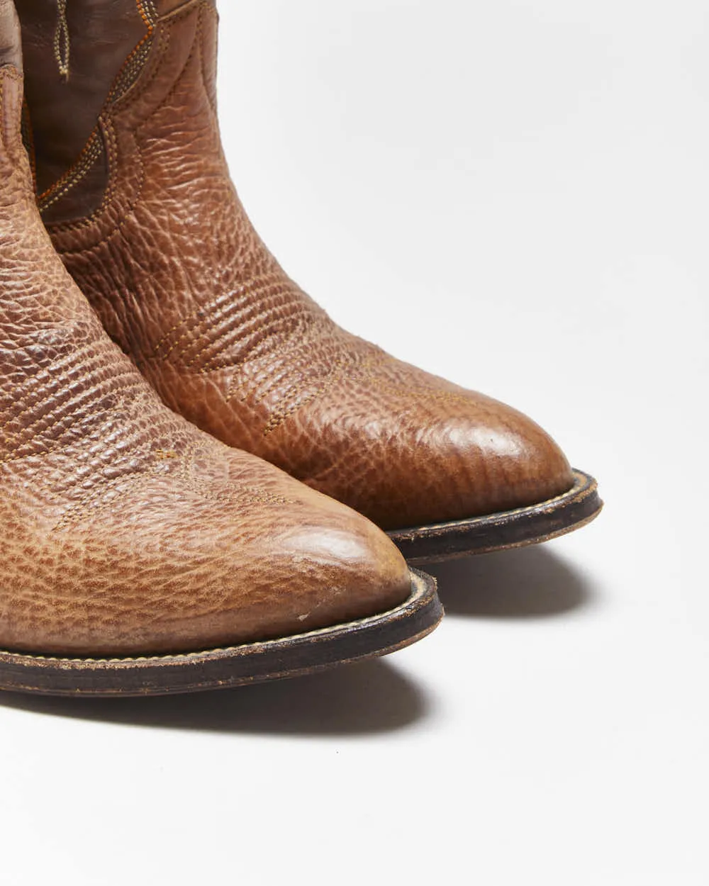 Vintage G.E. Leather Cowboy Boots - UK6 sold by Rokit product image thumbnail 5