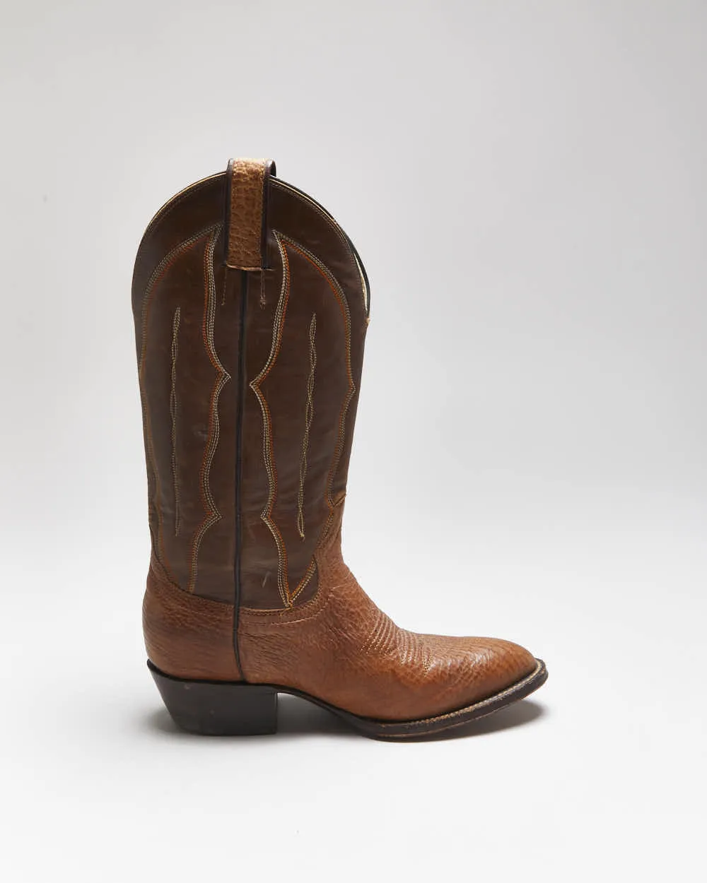 Vintage G.E. Leather Cowboy Boots - UK6 sold by Rokit product image thumbnail 3