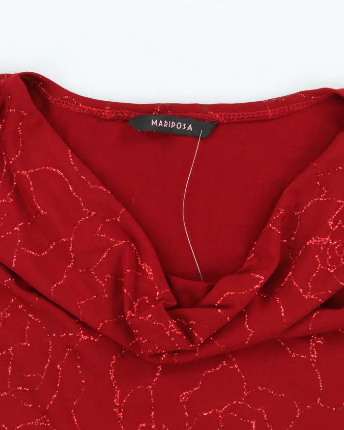 Vintage Y2k 00s Mariposa Cowl Neck Asymmetric Hem Top - M sold by Rokit product image thumbnail 5