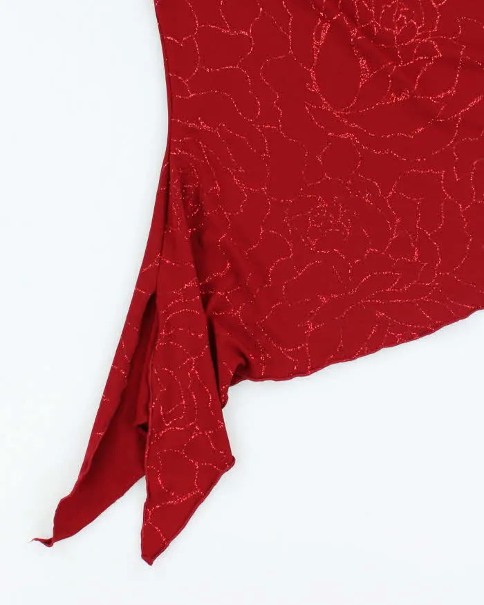 Vintage Y2k 00s Mariposa Cowl Neck Asymmetric Hem Top - M sold by Rokit product image thumbnail 4