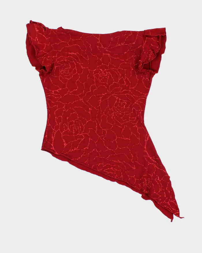 Vintage Y2k 00s Mariposa Cowl Neck Asymmetric Hem Top - M sold by Rokit product image thumbnail 2