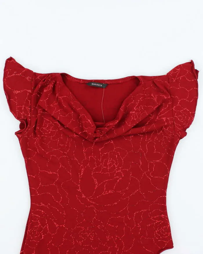 Vintage Y2k 00s Mariposa Cowl Neck Asymmetric Hem Top - M sold by Rokit product image thumbnail 3