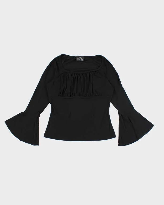 Vintage Y2k 00s Artex Bell Sleeve Top - M sold by Rokit