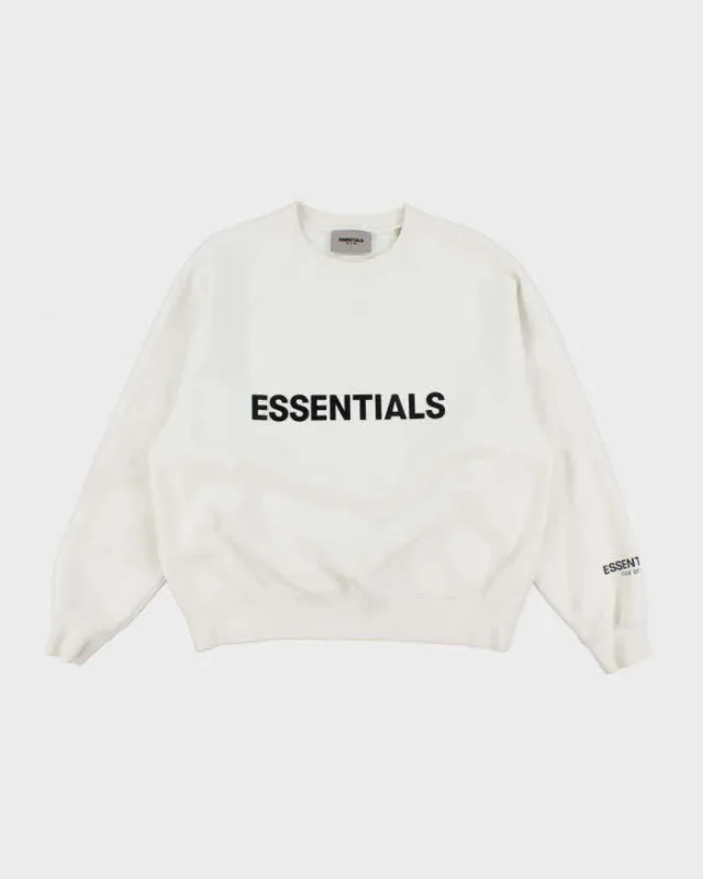 Essentials Fear of God Spell Out Boxy Sweatshirt - XS sold by Rokit