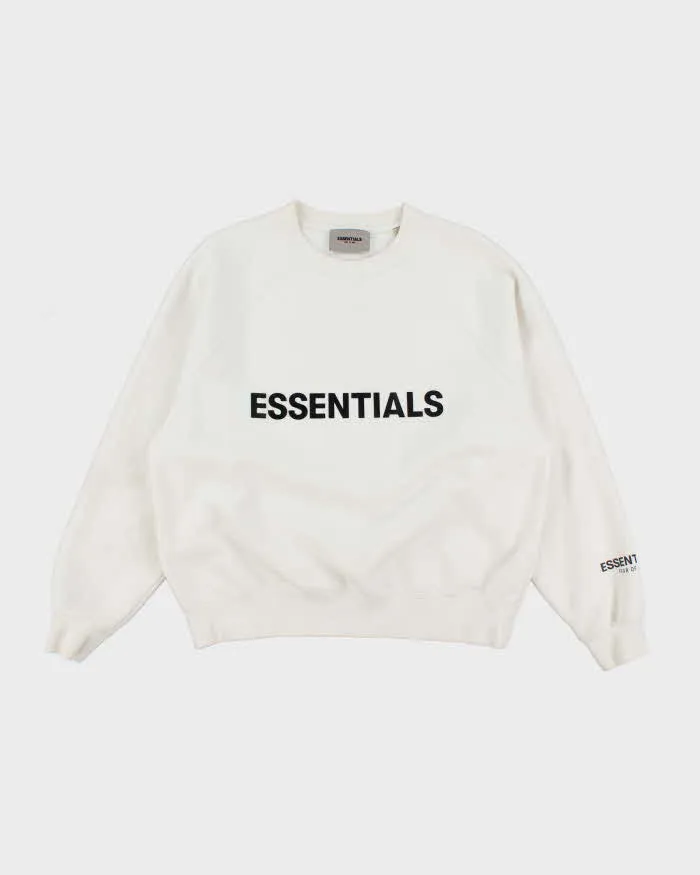 Essentials Fear of God Spell Out Boxy Sweatshirt - XS sold by Rokit