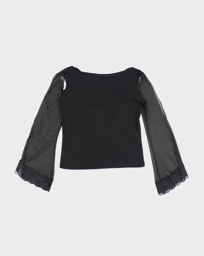 Vintage Y2k 00s Le Chateau Cut Cut Sleeve Top - M sold by Rokit product image thumbnail 2