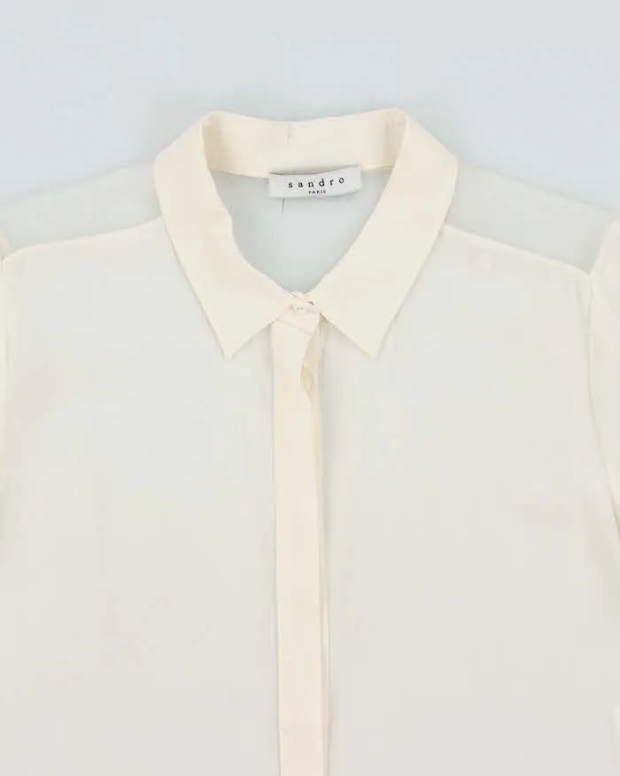 Sandro Sheer Silk Blouse - M sold by Rokit product image thumbnail 3