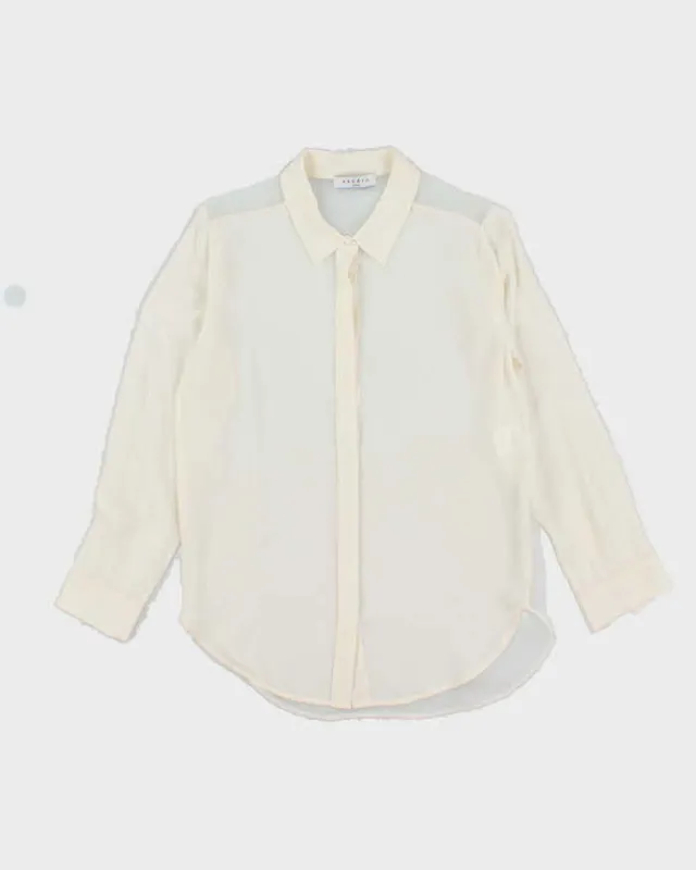 Sandro Sheer Silk Blouse - M sold by Rokit