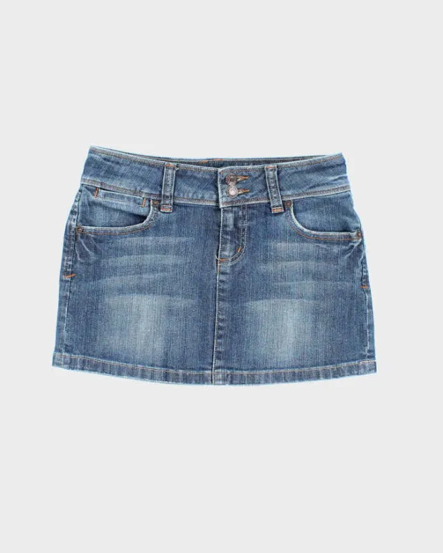 Vintage Y2k 00s Guess Denim Mini Skirt - XS sold by Rokit