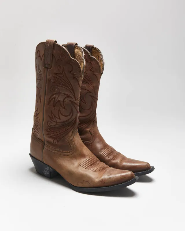 Vintage Ariat Brown Leather Cowboy Boots - UK5 sold by Rokit