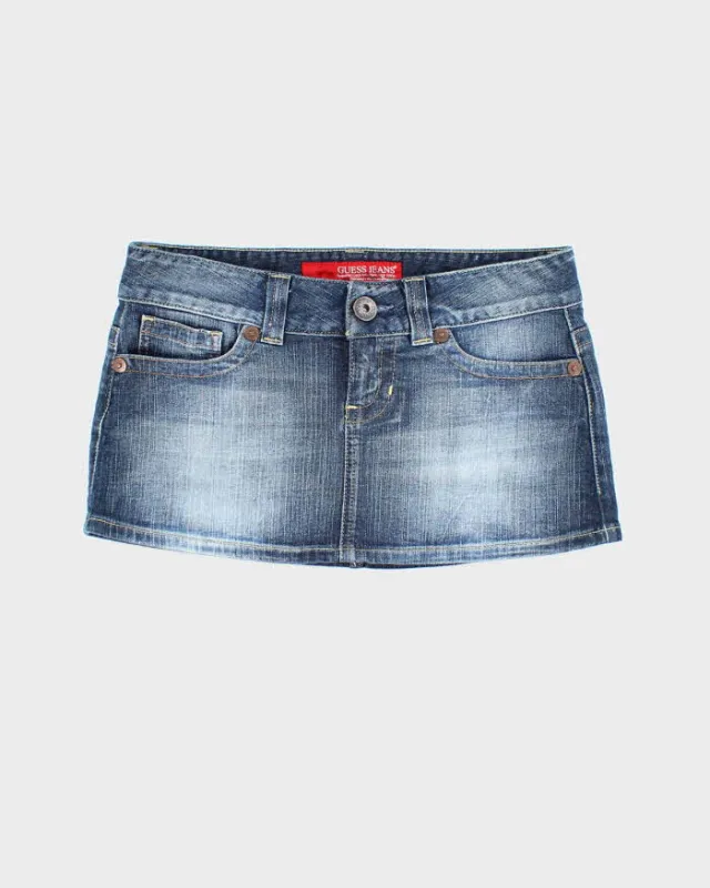 Vintage Y2k 00s Guess Denim Mini Skirt - S sold by Rokit