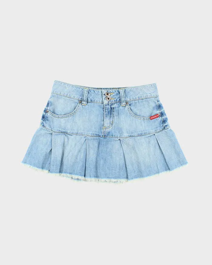 Vintage Y2k 00s Guess Denim Mini Skirt - XS sold by Rokit