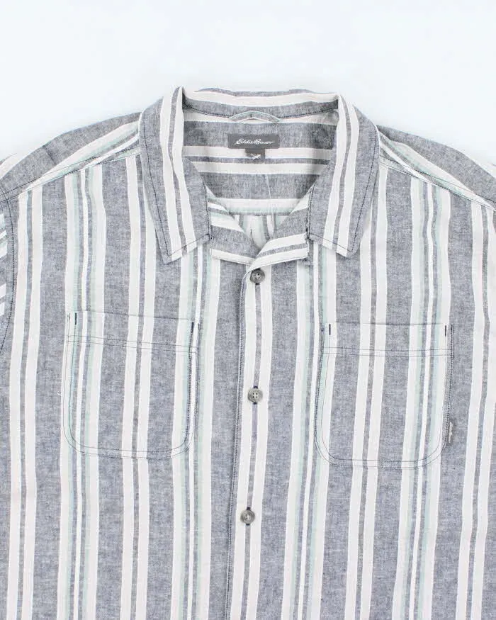Vintage Eddie Bauer Stripe Short Sleeve Shirt - XL sold by Rokit product image thumbnail 3