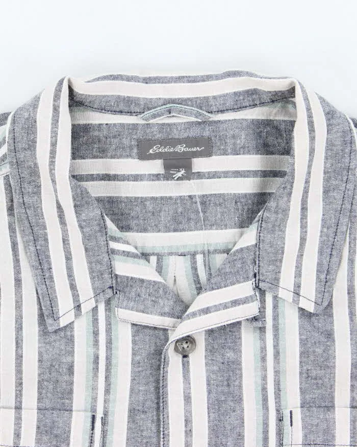 Vintage Eddie Bauer Stripe Short Sleeve Shirt - XL sold by Rokit product image thumbnail 5
