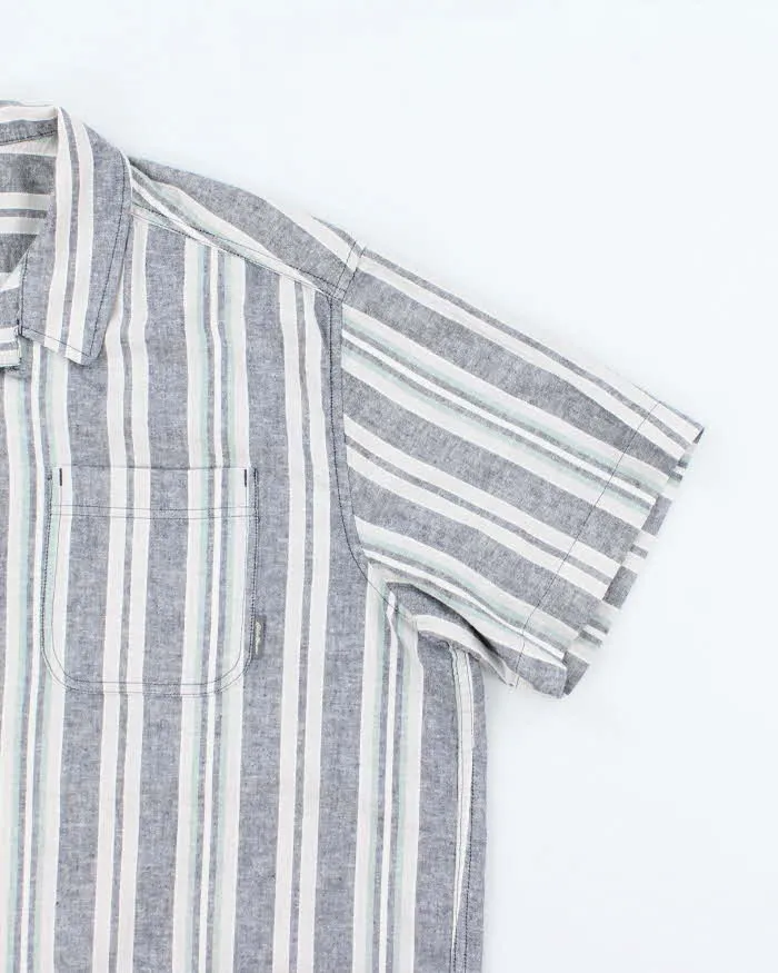 Vintage Eddie Bauer Stripe Short Sleeve Shirt - XL sold by Rokit product image thumbnail 4
