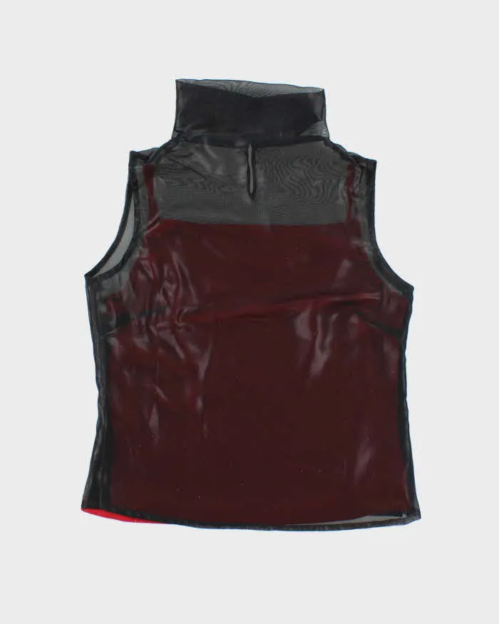 Vintage 90s Bosch Mesh Built-in Cami Top - M sold by Rokit