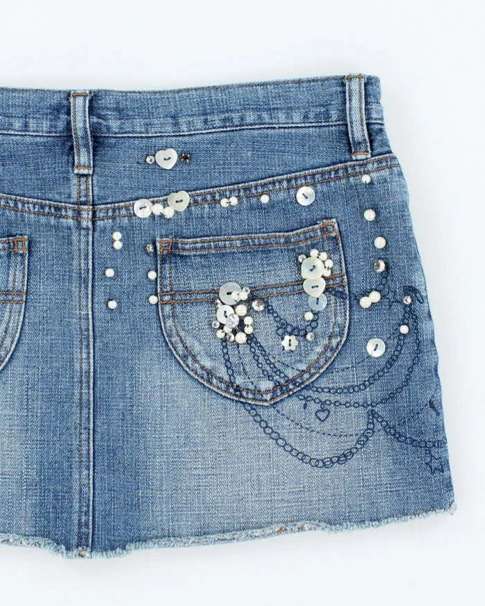 Vintage Y2k 00s Guess Denim Mini Skirt - S sold by Rokit product image thumbnail 4