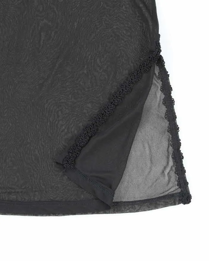 Vintage Y2k 00s Witchy Long Sleeve Mesh Top - S sold by Rokit product image thumbnail 4