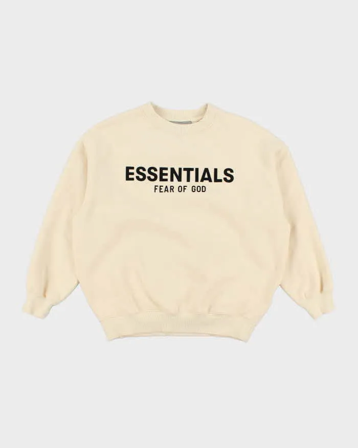 Vintage Essentials Spell Out Boxy Fit Sweatshirt - M sold by Rokit