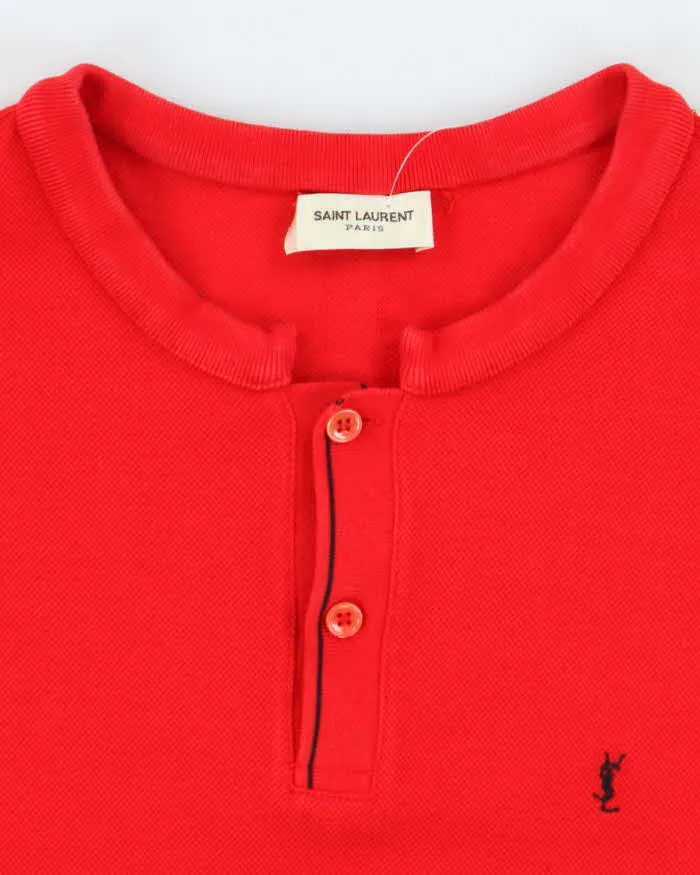 Vintage Yves Saint Laurent Henley Collar Polo Shirt -M sold by Rokit product image thumbnail 5
