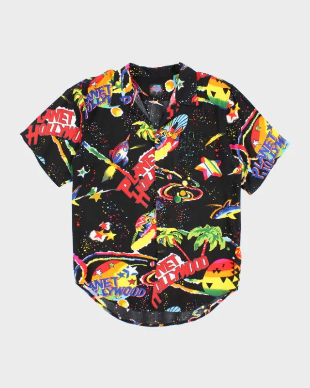 Planet Hollywood Black Print Shirt - S sold by Rokit